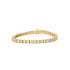 10K Yellow Gold 4.00 Cttw Channel Set Round Diamond Tennis 7" Bracelet (J-K Color, I1-I2 Clarity) by Bids.com