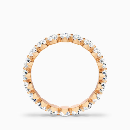 Rosabel Round Cut Eternity Shared Prong Lab Grown Diamond Wedding Band