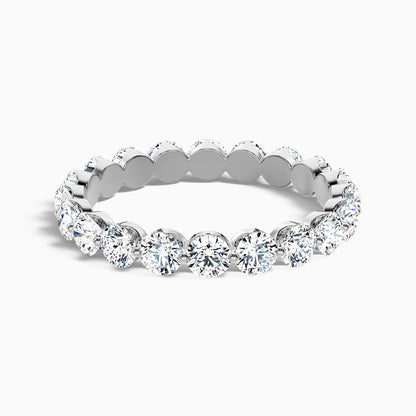 Rosabel Round Cut Eternity Shared Prong Lab Grown Diamond Wedding Band