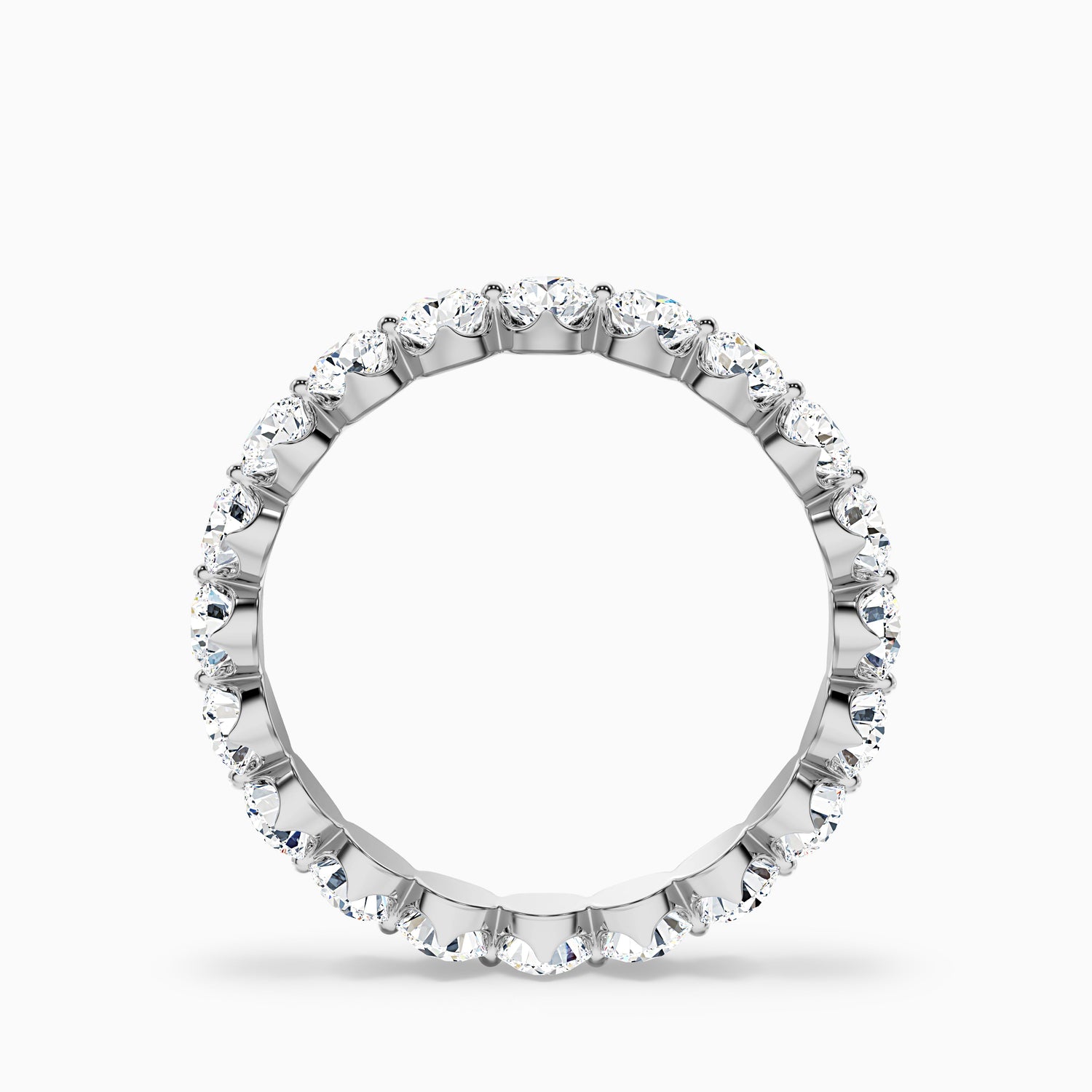 Rosabel Round Cut Eternity Shared Prong Lab Grown Diamond Wedding Band
