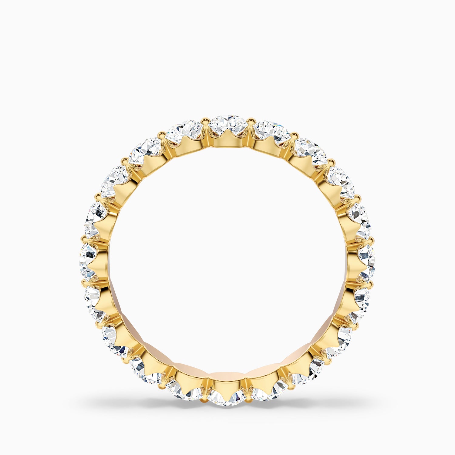 Rosabel Round Cut Eternity Shared Prong Lab Grown Diamond Wedding Band