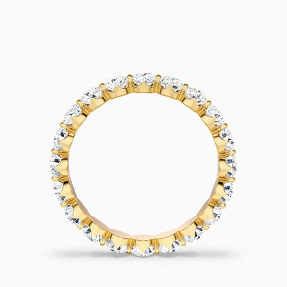 Rosabel Round Cut Eternity Shared Prong Lab Grown Diamond Wedding Band