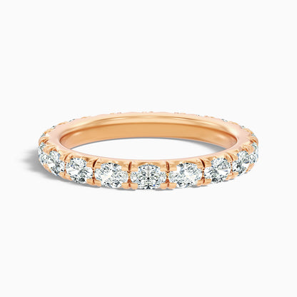 Caitlin Oval Cut Eternity Lab Grown Diamond Wedding Band