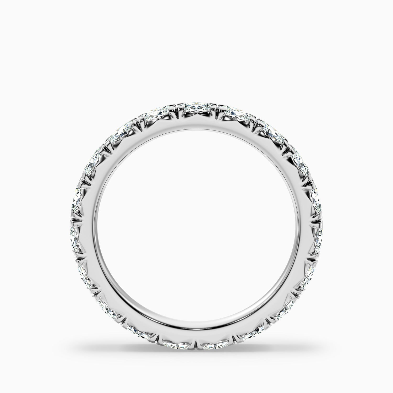 Caitlin Oval Cut Eternity Lab Grown Diamond Wedding Band