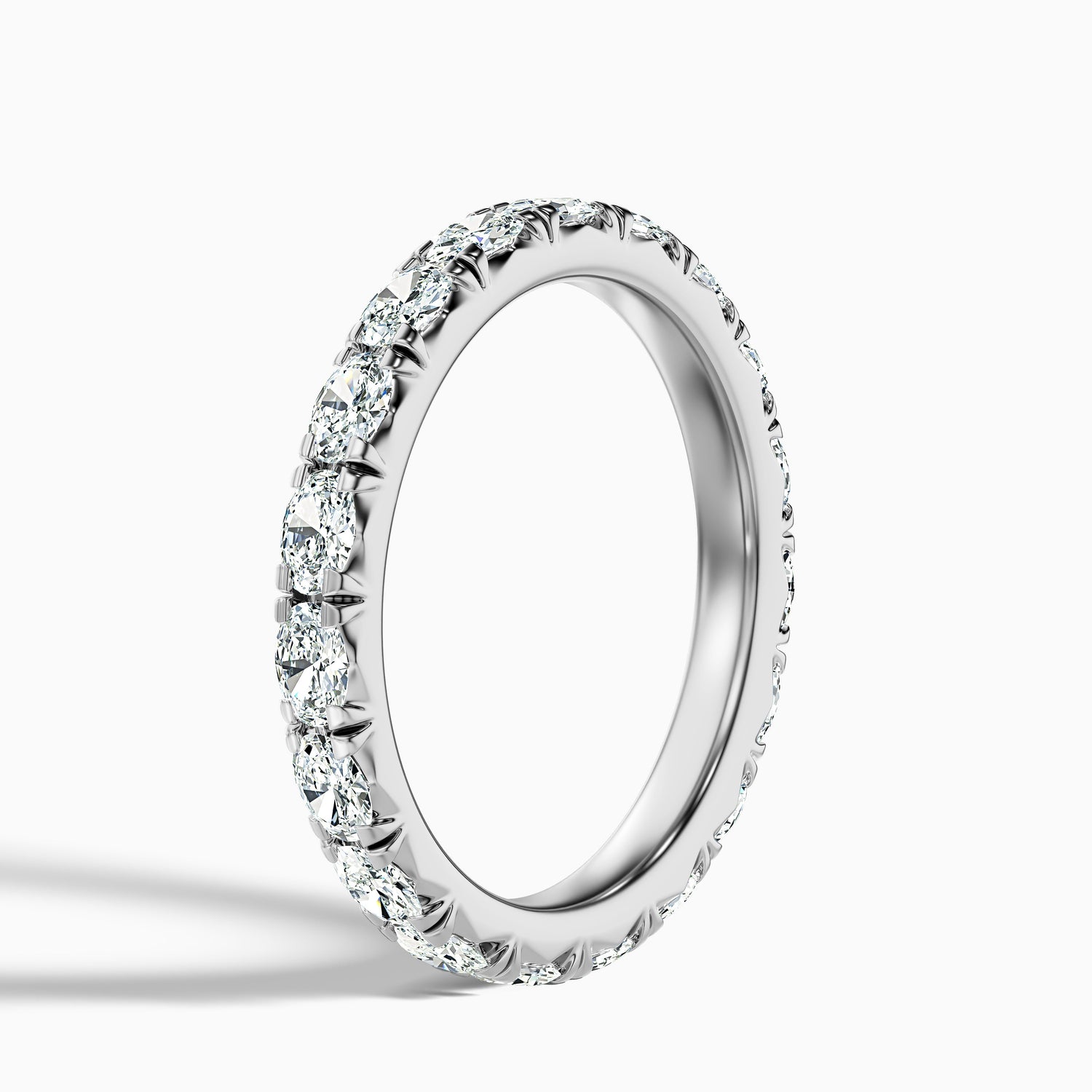 Caitlin Oval Cut Eternity Lab Grown Diamond Wedding Band