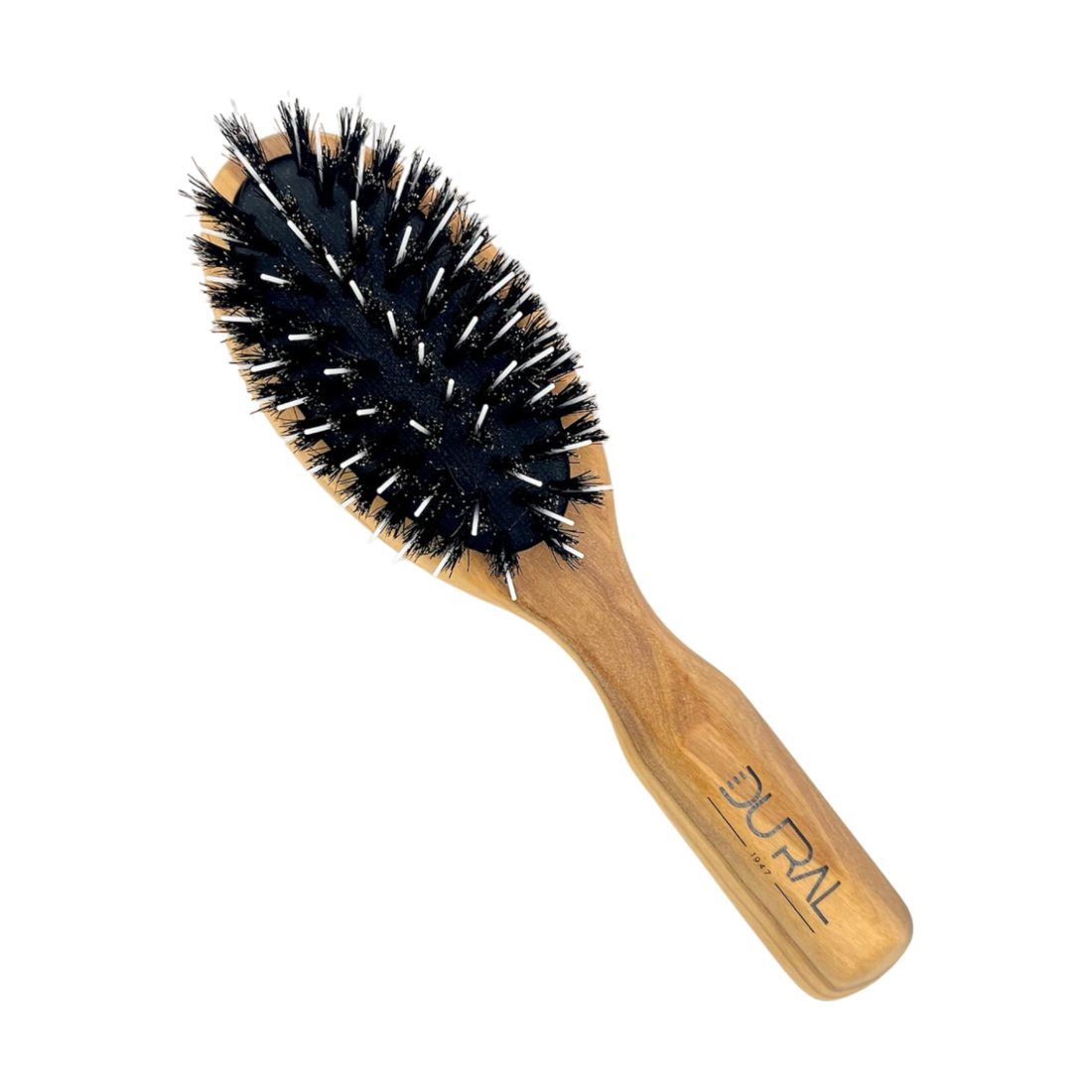 Dural Olive wood rubber cushion hair brush with boar bristles and nylon by Pasteur Pharmacy