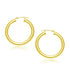 14k Yellow Gold Polished Hoop Earrings (30 mm) by Bids.com