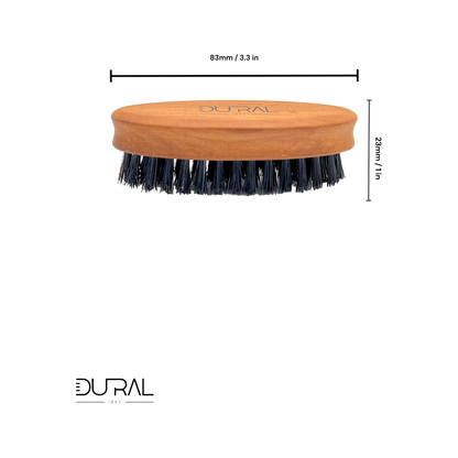 Dural Pear wood beard brush with soft natural bristles by Pasteur Pharmacy
