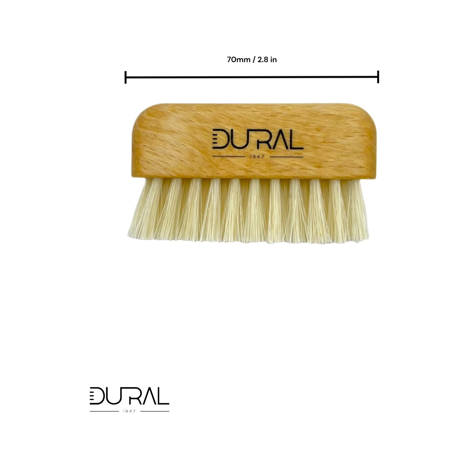 Dural Beech wood brush &amp; comb cleaner with pure light natural bristles by Pasteur Pharmacy