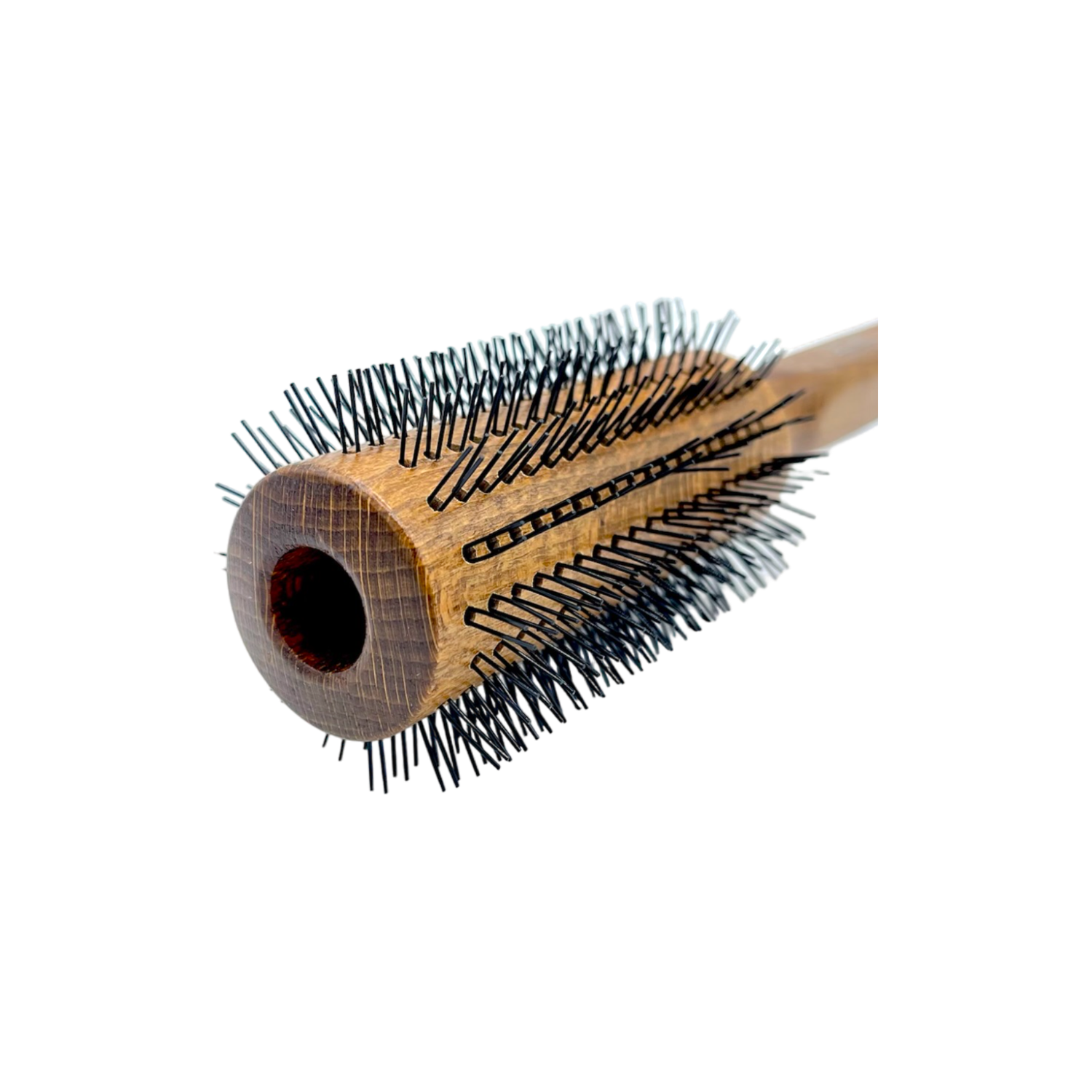 Dural Beech wood round-styler hair brush with nylon pins - 16 rows by Pasteur Pharmacy