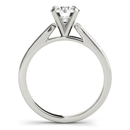 14k White Gold Single Row Diamond Engagement Ring (1 cttw) by Bids.com