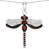 2.29 Carat Genuine Garnet and White Topaz .925 Sterling Silver Pendant by Bids.com
