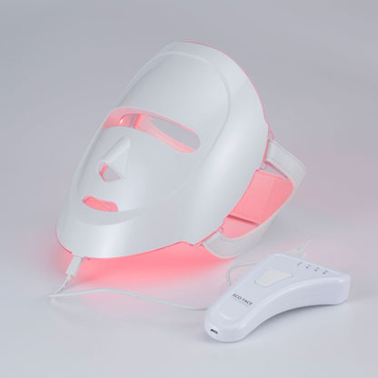 Eco Face Platinum LED Mask Pearl White - 7-Color Light Therapy for Anti-Aging & Skin Rejuvenation - DestGlow