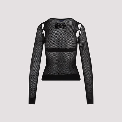 Off White Net Arrow Bralette Top Women by Luosophy