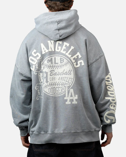Pro Standard La Dodgers Street Team Hoodie - Washed Grey by Denim Exchange