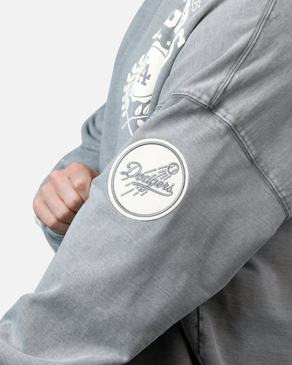 Pro Standard La Dodgers Street Team Hoodie - Washed Grey by Denim Exchange