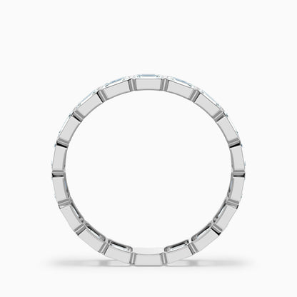 Cheryl East West Bezel Emerald Cut Full Eternity Lab Grown Diamond Band