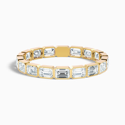 Cheryl East West Bezel Emerald Cut Full Eternity Lab Grown Diamond Band