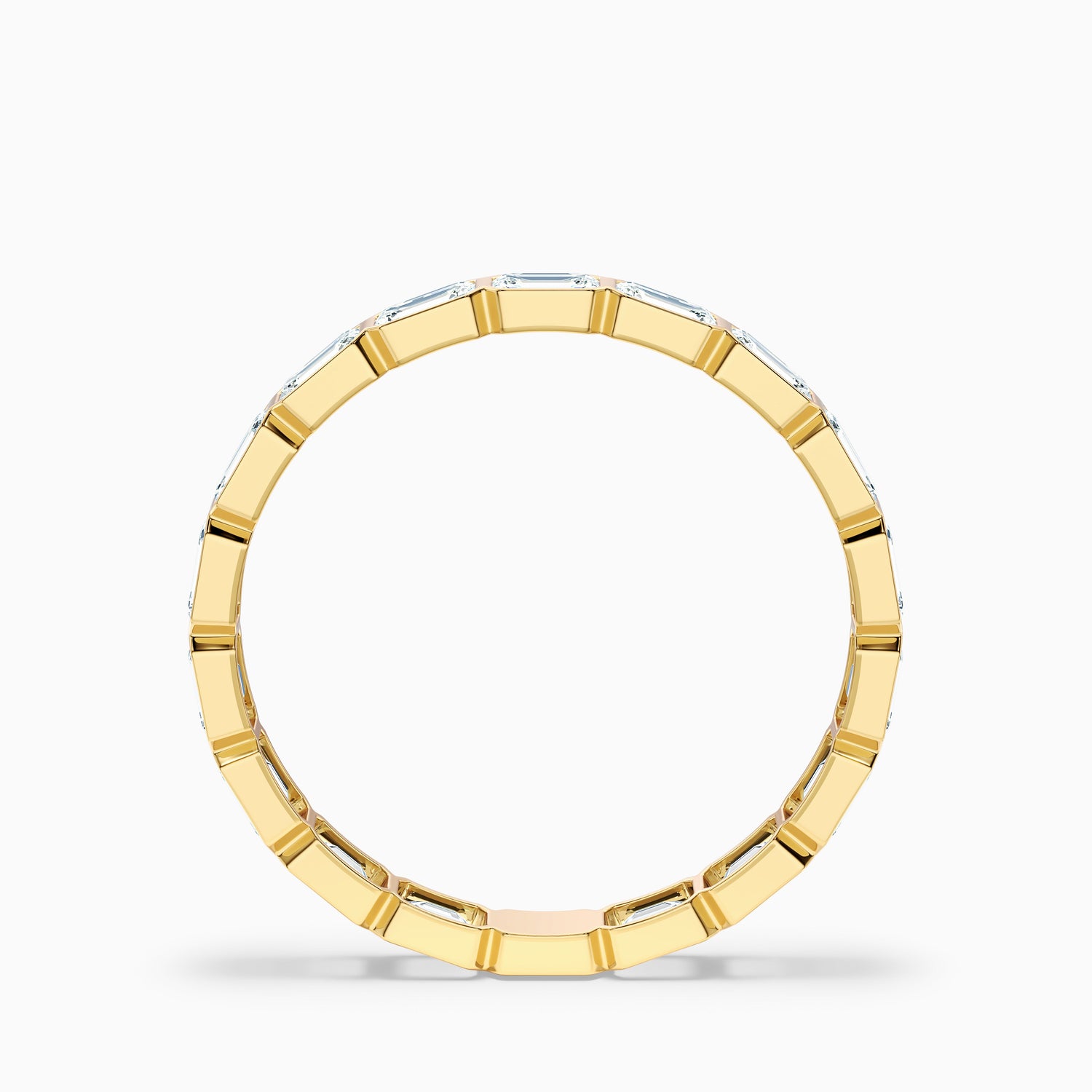 Cheryl East West Bezel Emerald Cut Full Eternity Lab Grown Diamond Band