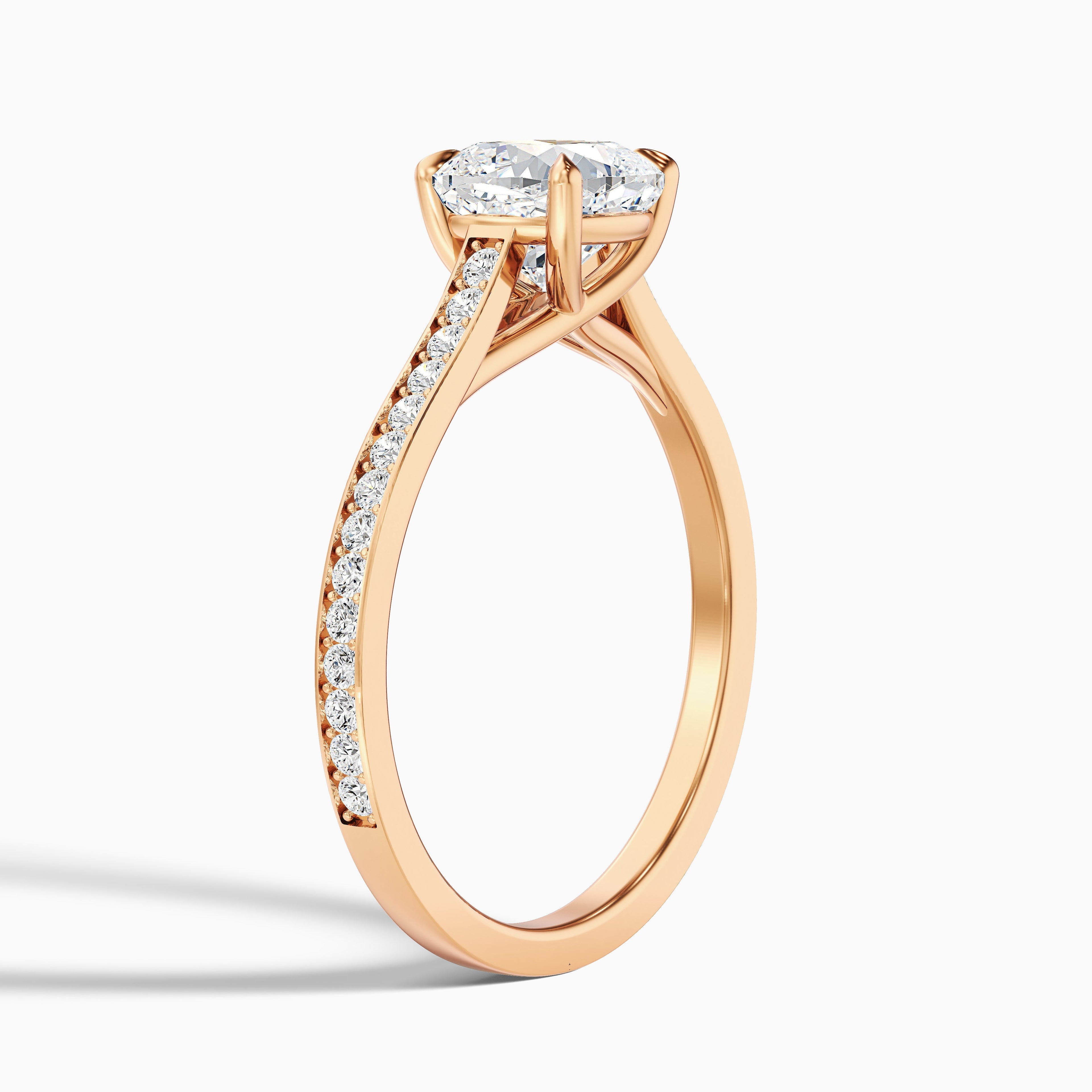 Nina 5.5 Carat Cushion Cut Side Stone Pave Moissanite Diamond Ring in 925 Sterling Silver