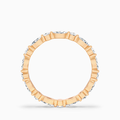 Meryl Full Eternity Round and Marquise Cut Lab Grown Diamond Wedding Band