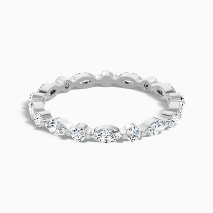 Meryl Full Eternity Round and Marquise Cut Lab Grown Diamond Wedding Band