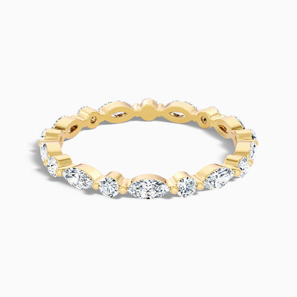 Meryl Full Eternity Round and Marquise Cut Lab Grown Diamond Wedding Band