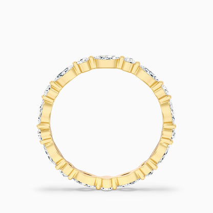 Meryl Full Eternity Round and Marquise Cut Lab Grown Diamond Wedding Band