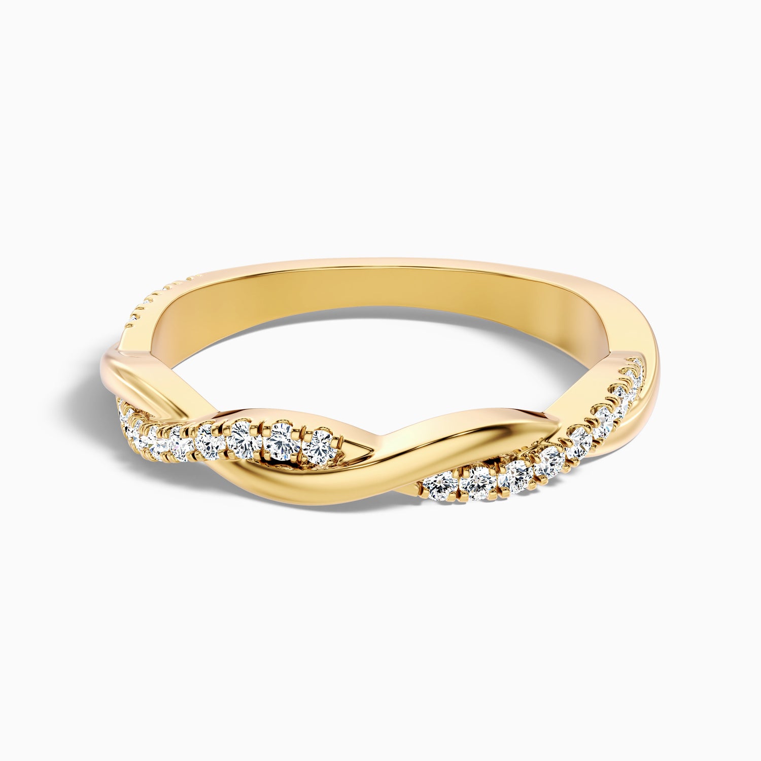 Briony Round Cut Twisted Lab Grown Diamond Wedding Band