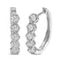 14K Gold 1/2 Cttw Diamond Earring Zig-Zagging Geometric Hoop Earrings (G-H Color, SI1-SI2) by Bids.com