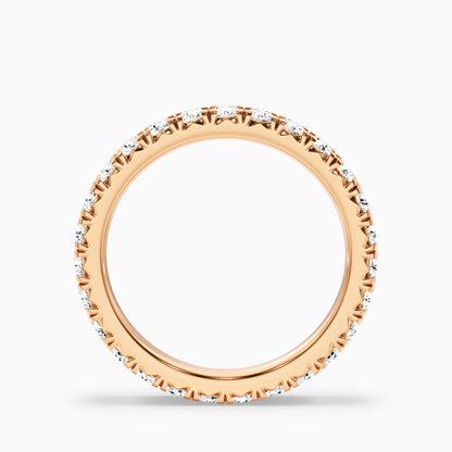 Prisca Round Cut Eternity Lab Grown Diamond Wedding Band
