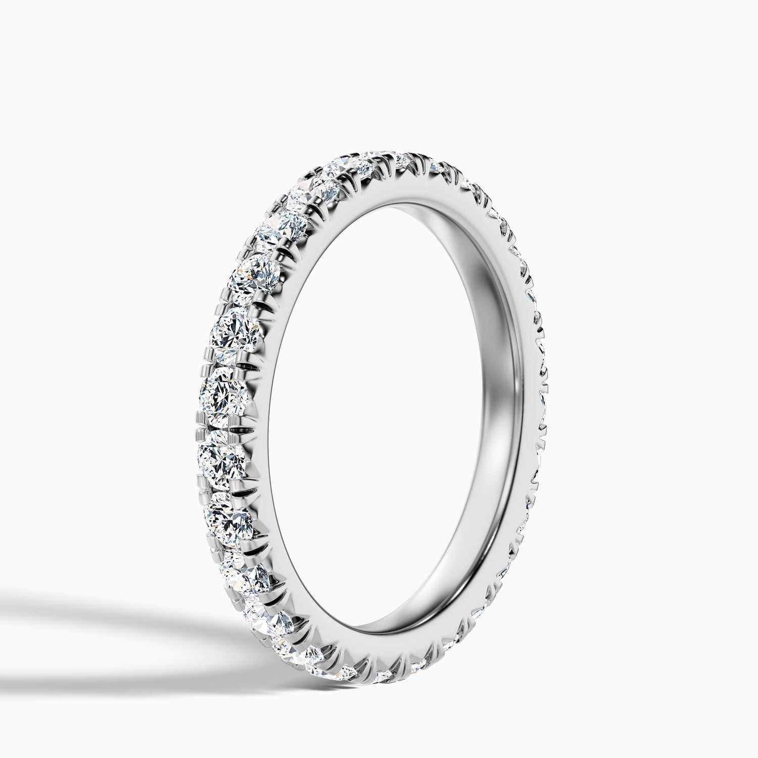 Prisca Round Cut Eternity Lab Grown Diamond Wedding Band