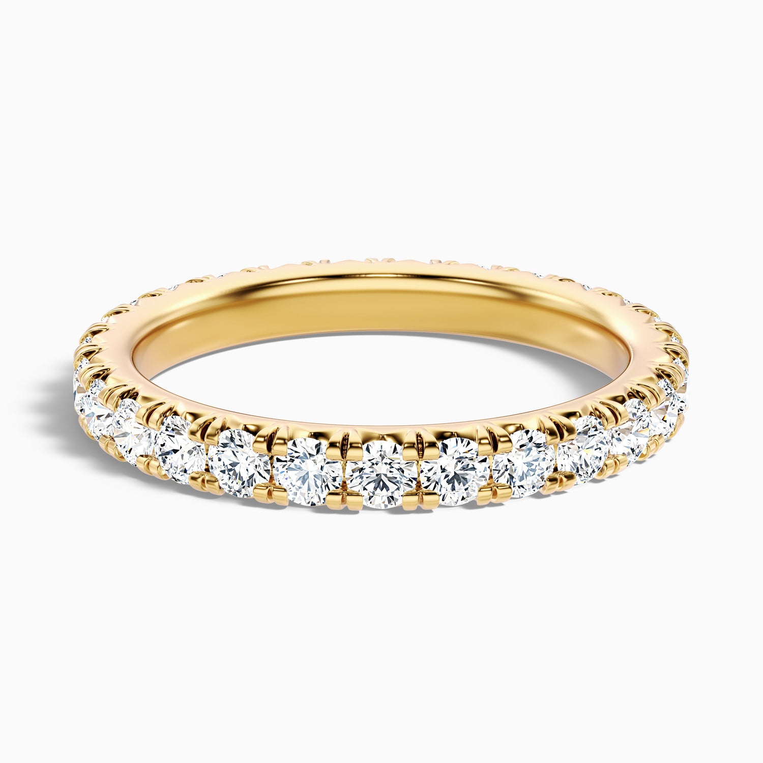 Prisca Round Cut Eternity Lab Grown Diamond Wedding Band