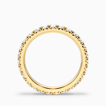 Prisca Round Cut Eternity Lab Grown Diamond Wedding Band