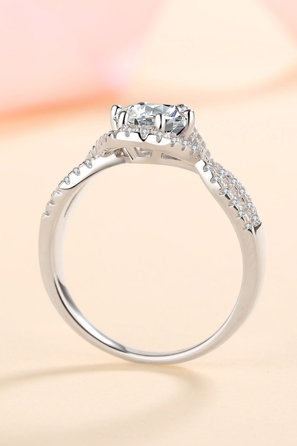 Feel The Joy Pure Sterling Silver Brilliant Round Cut Sparkala™ Ring by Sparkala