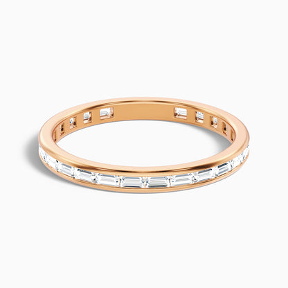 Ellora Channel Set Baguette Eternity Lab Grown Diamond Wedding Band