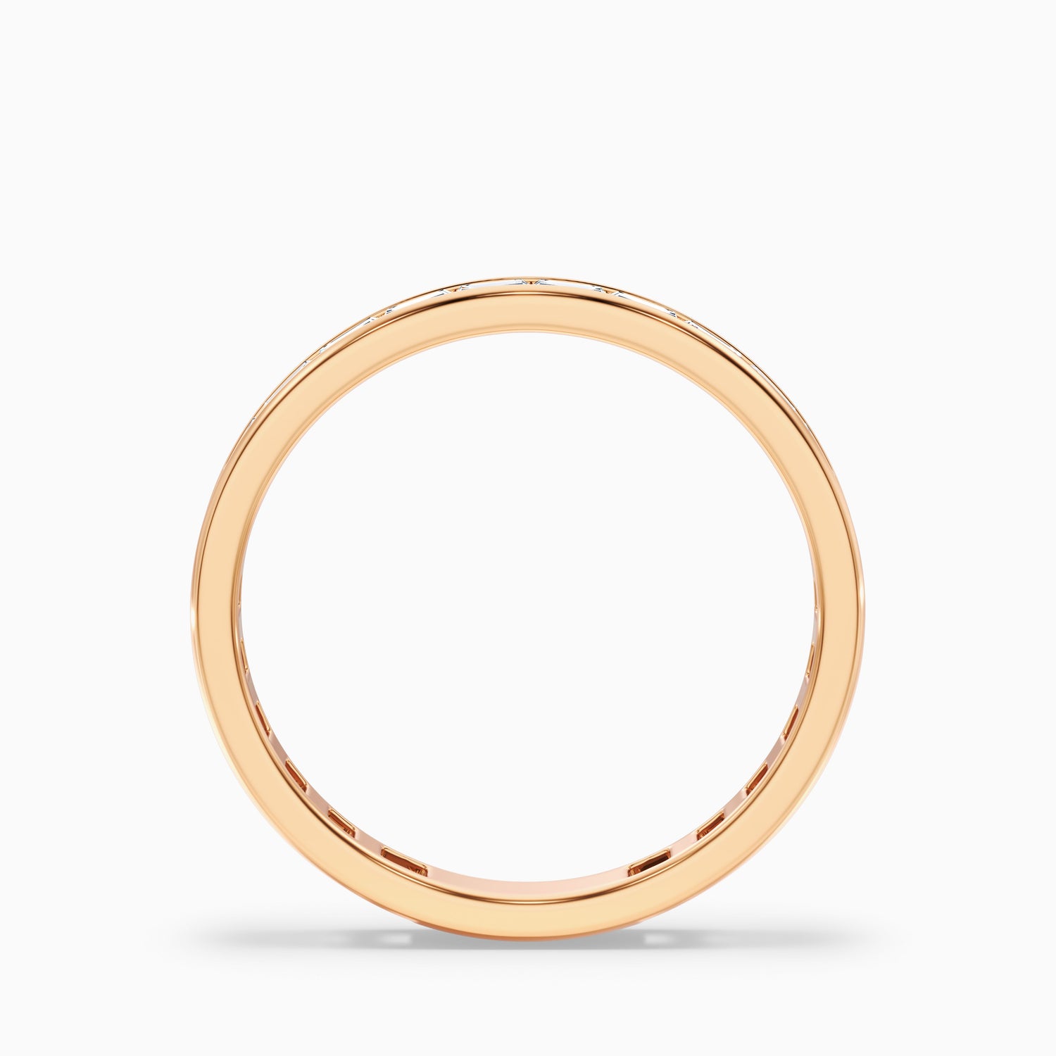 Ellora Channel Set Baguette Eternity Lab Grown Diamond Wedding Band