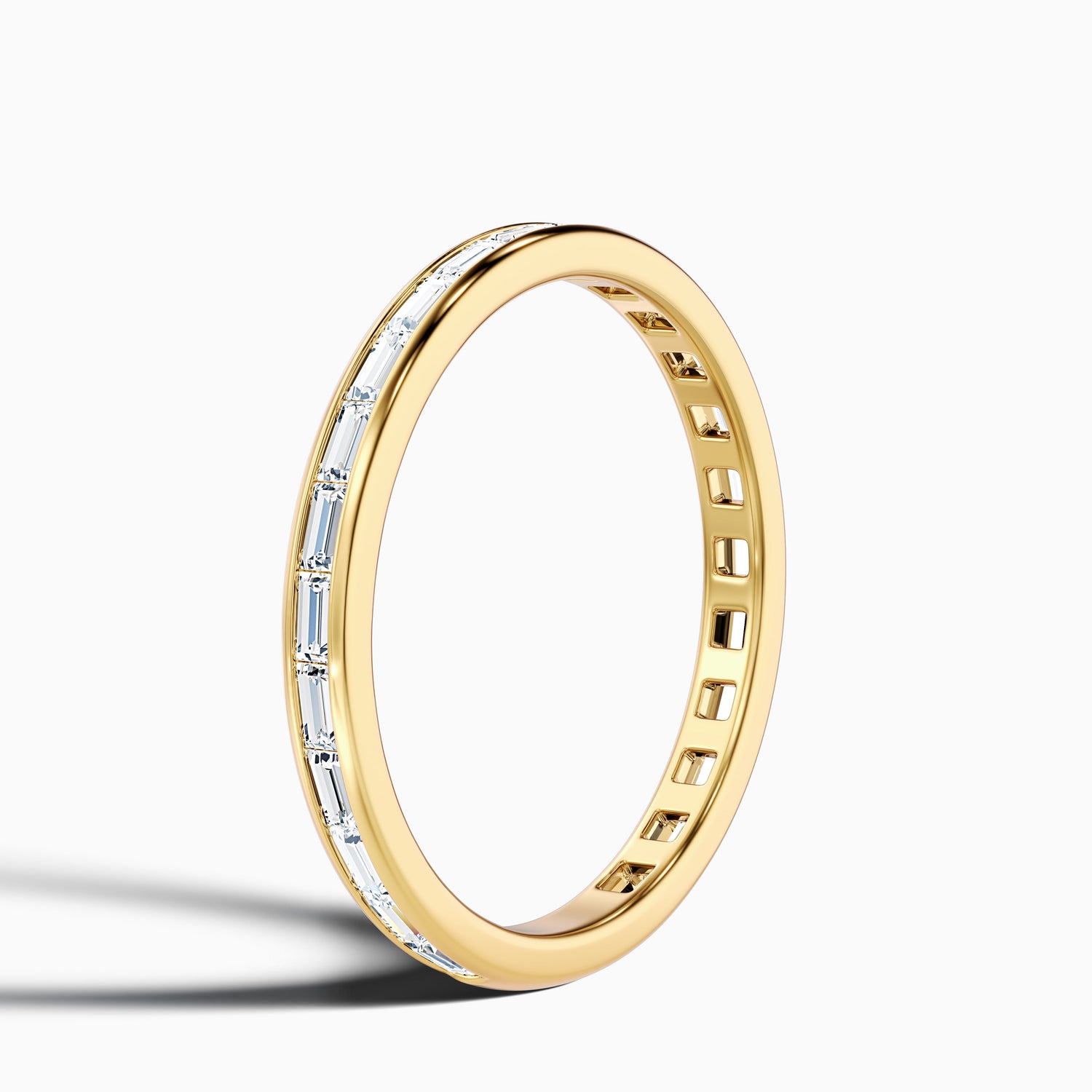 Ellora Channel Set Baguette Eternity Lab Grown Diamond Wedding Band
