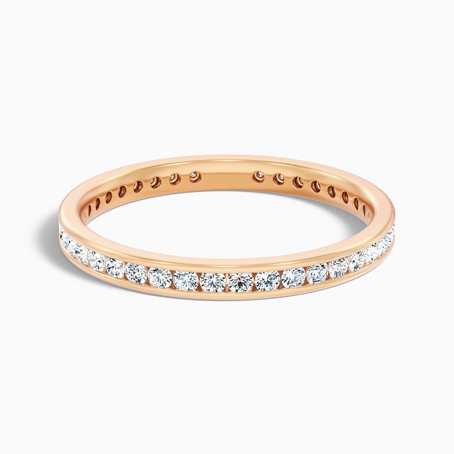 Anora Channel Set Round Cut Eternity Lab Grown Diamond Wedding Band