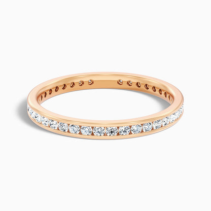 Anora Channel Set Round Cut Eternity Lab Grown Diamond Wedding Band