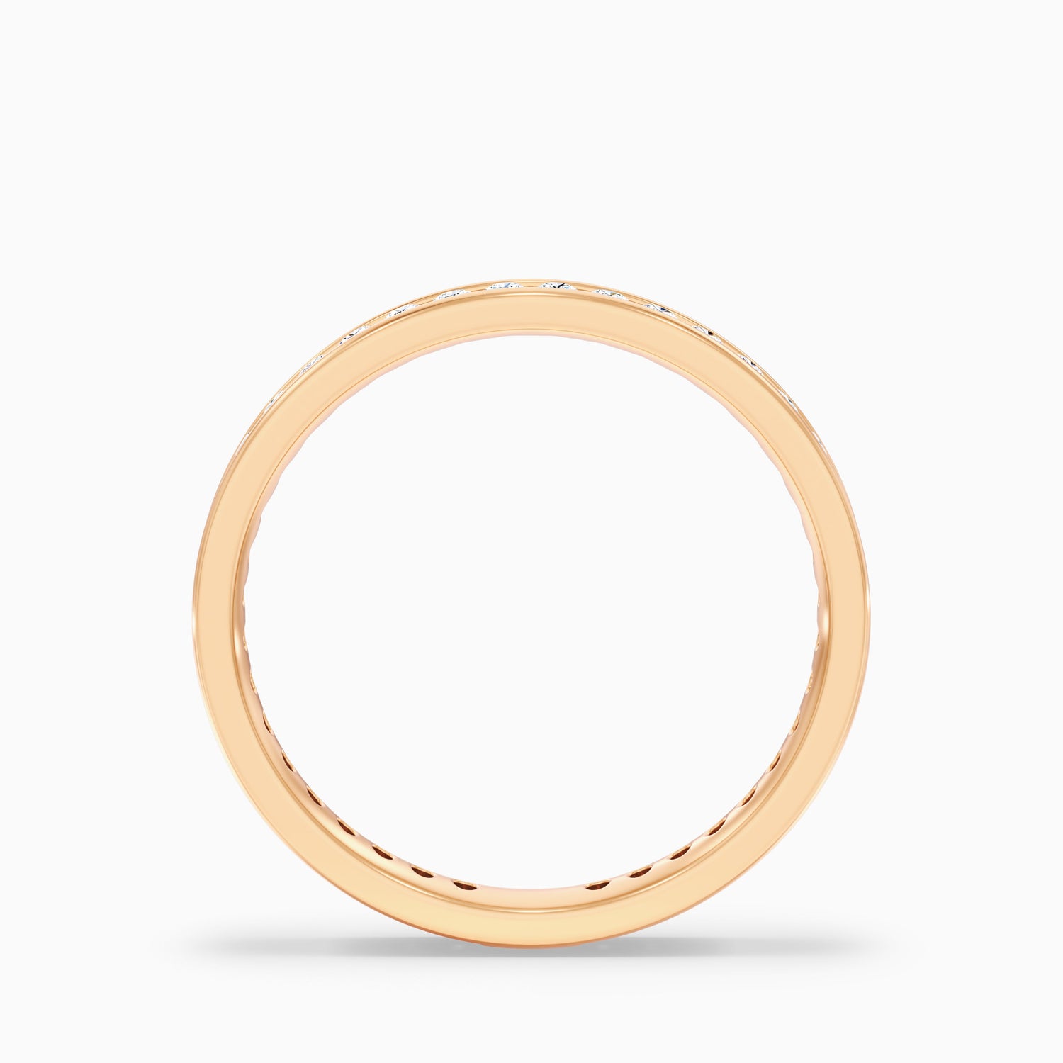 Anora Channel Set Round Cut Eternity Lab Grown Diamond Wedding Band