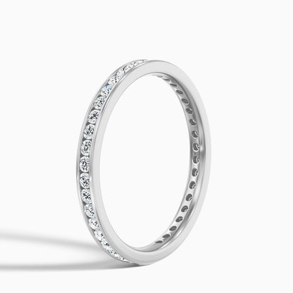 Anora Channel Set Round Cut Eternity Lab Grown Diamond Wedding Band