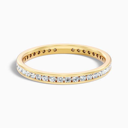Anora Channel Set Round Cut Eternity Lab Grown Diamond Wedding Band