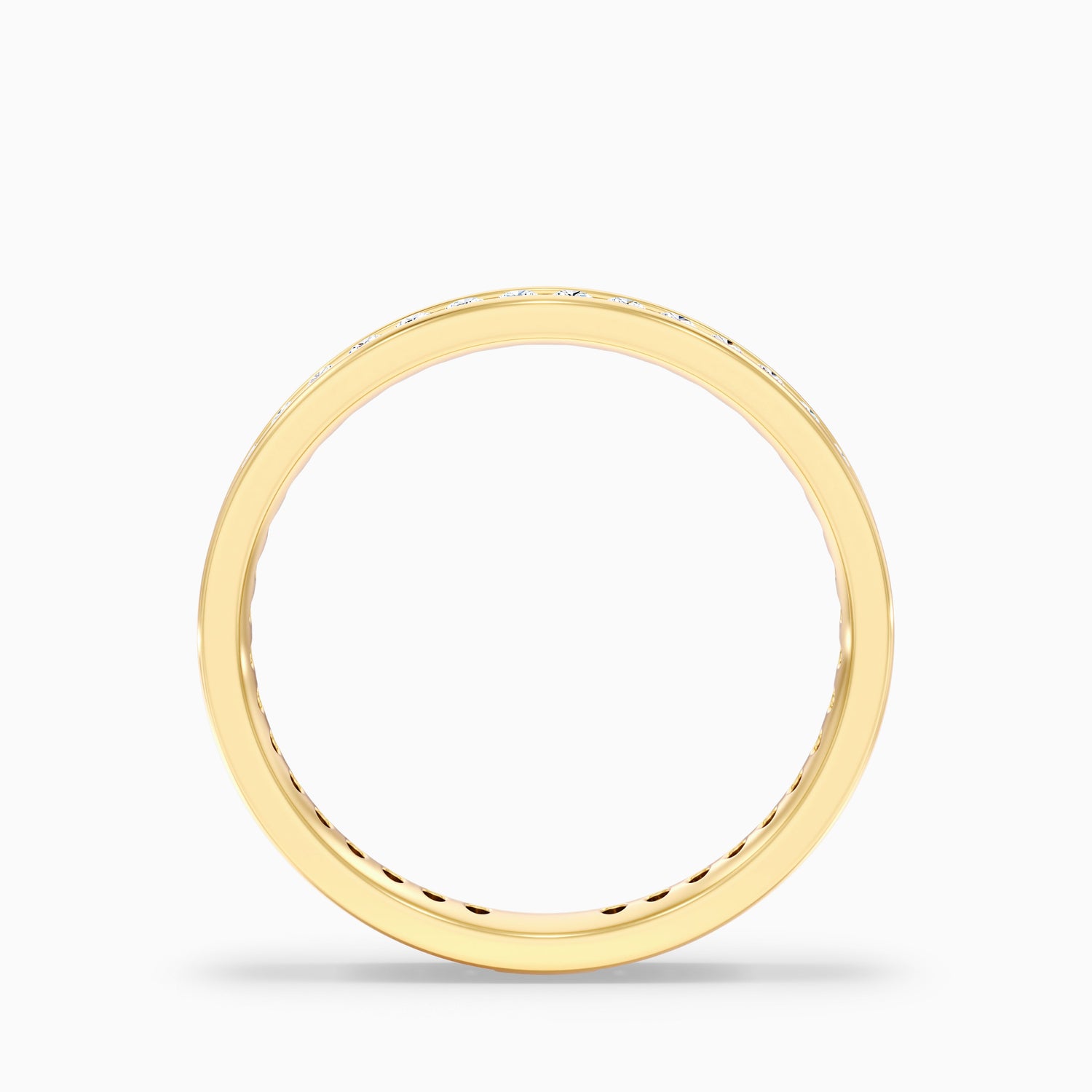 Anora Channel Set Round Cut Eternity Lab Grown Diamond Wedding Band