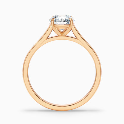 Anaya 4.5 Carat Round Cut Solitaire Moissanite Diamond Ring in 18k Yellow Gold