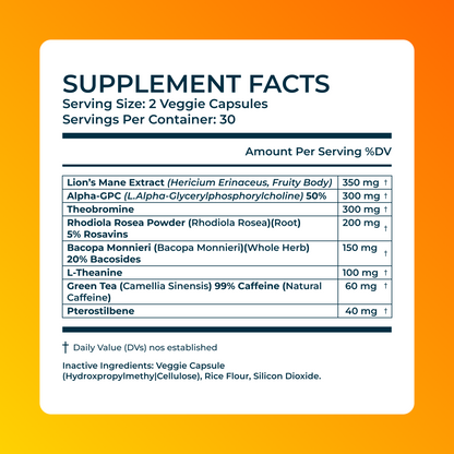 Focus Supplement for Mental Clarity and Concentration by SensIQ