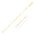Diamond Cut Bead Links Pendant Chain in 14k Two Tone Gold (3.5mm) by Bids.com