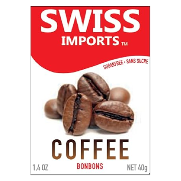 Swiss Imports Coffee Sugar Free Bonbons Hard Candy Drops 1.4 Oz by Pasteur Pharmacy