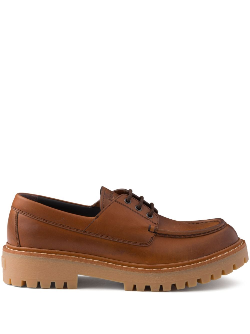 Prada Men Laced Leather Loafers by Luosophy