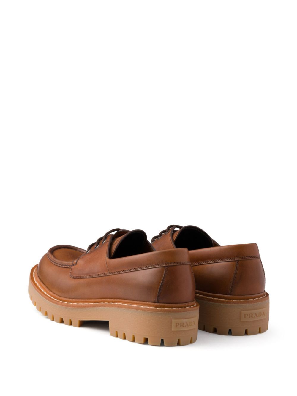 Prada Men Laced Leather Loafers by Luosophy